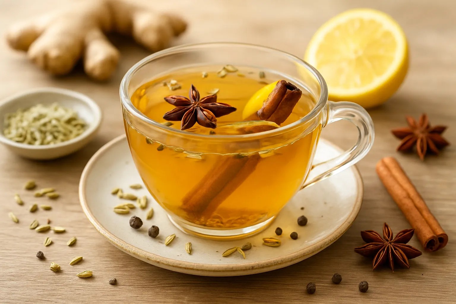 Spiced Fennel Tea with Star Anise