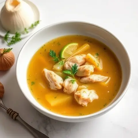 Bone Broth Chicken and Cabbage Soup