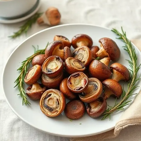 Garlic-Rosemary Roasted Mushrooms