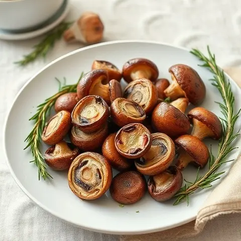Garlic-Rosemary Roasted Mushrooms