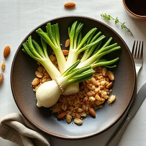 Roasted Baby Fennel with Almond Crumbs