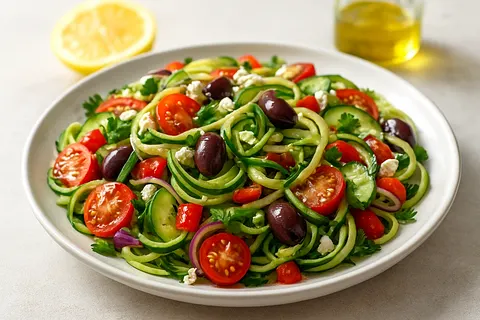 Zoodle Greek Salad