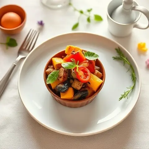 Roasted Pepper & Eggplant Shakshuka Cups