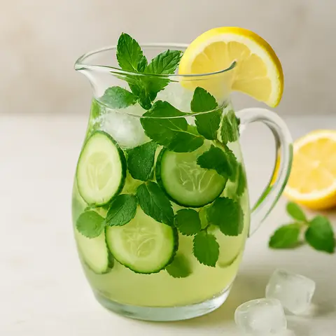 Refreshing Cucumber-Apple Cider Vinegar Tonic