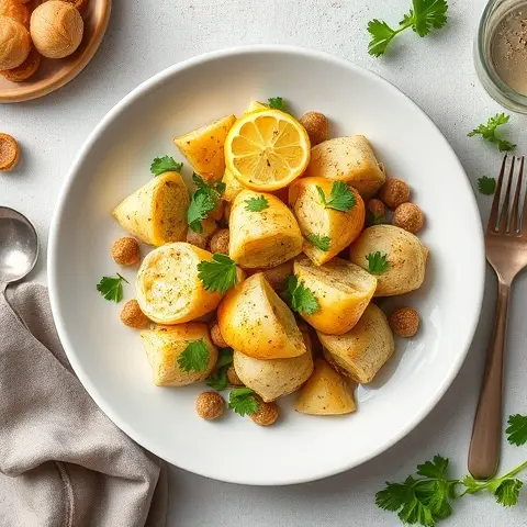Lemon-Pepper Artichoke Hearts with Parsley