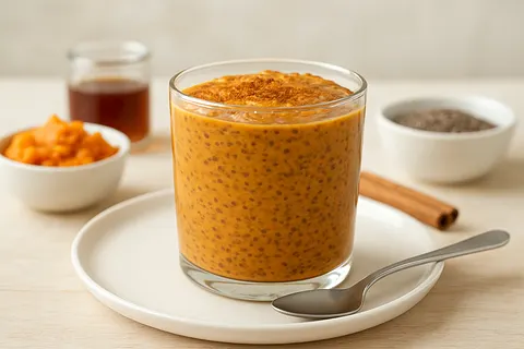 Keto Pumpkin-Spice Chia Pudding (Unsweetened)