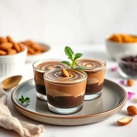 Almond Butter Chocolate Swirl Cups