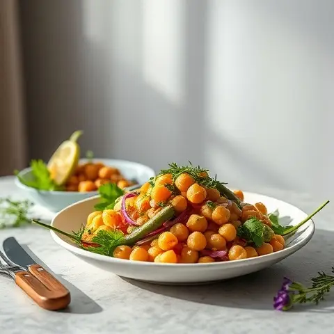 Smashed Chickpea & Herb Salad