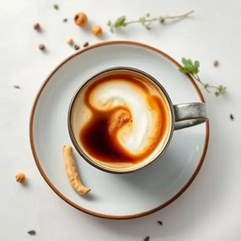 Spiced Coffee with Cardamom and Coconut Cream