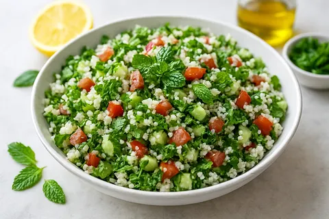 Refreshing Cauliflower Tabbouleh with Mint & Parsley