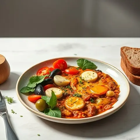 Veggie-Packed Shakshuka with Whole-Grain Toast