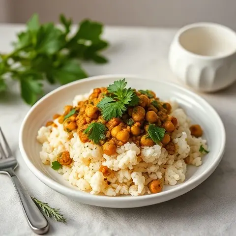 Delicious Methi Dal with Cauliflower Rice
