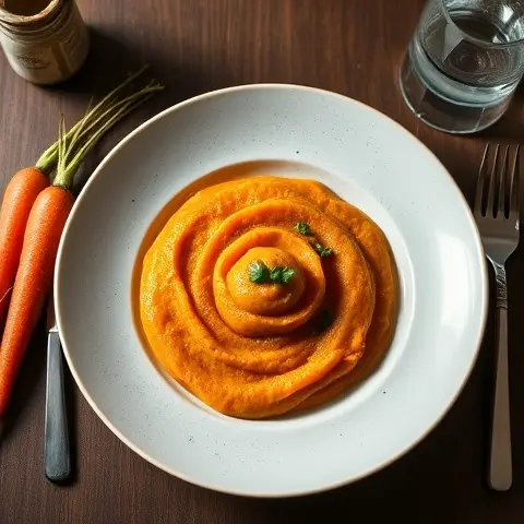 Warm Carrot & Ginger Purée