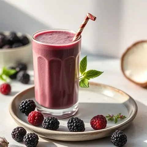 Collagen Blackberry-Coconut Shake