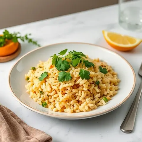 Cumin-Roasted Cauliflower Rice with Cilantro