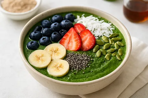 Korean-Inspired Misugaru Smoothie Bowl