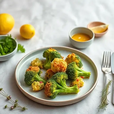 Lemon-Tahini Broccoli Pakora-Style