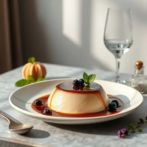 Keto Chocolate Espresso Panna Cotta