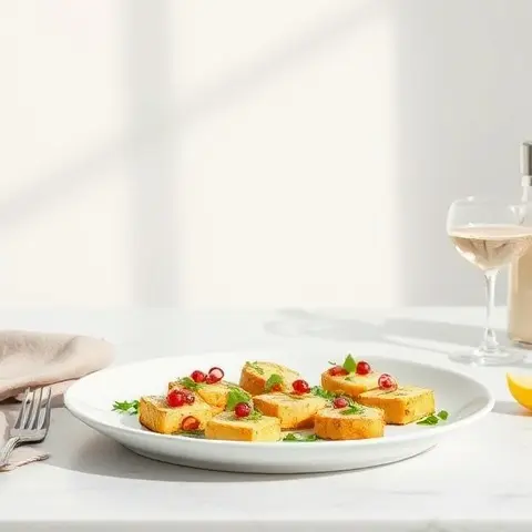 Pan-Seared Halloumi-Style (Plant) with Lemon & Aleppo Pepper