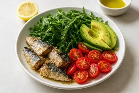 Mackerel & Arugula Protein Plate
