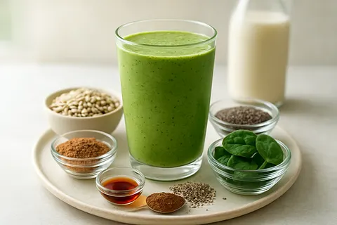 Nutritious Sunflower & Flax Protein Smoothie