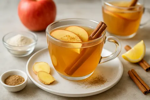 Collagen Apple-Cinnamon Spice Tea (No Sugar)