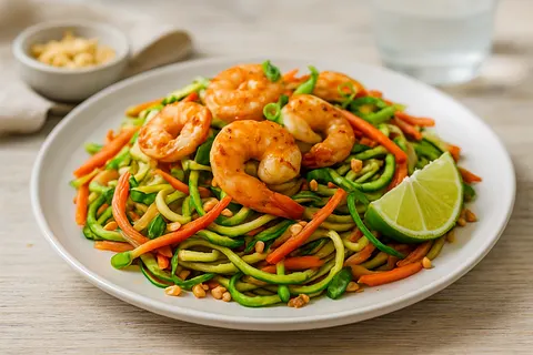 Zoodle Pad Thai with Shrimp
