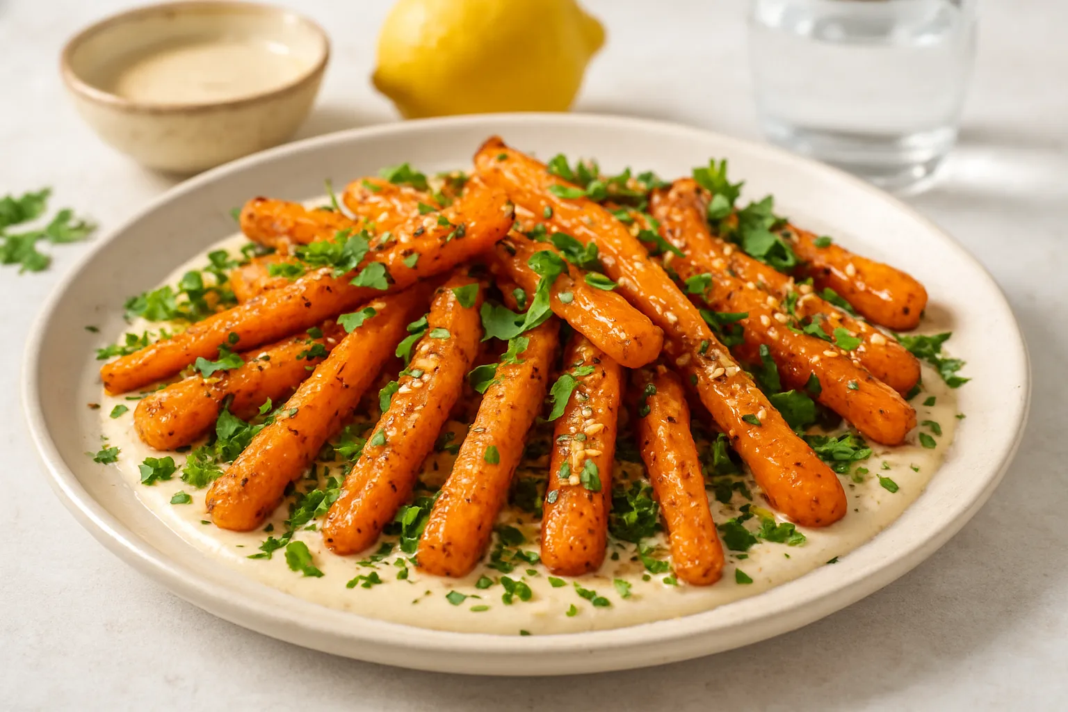Cumin-Roasted Carrot and Tahini Salad