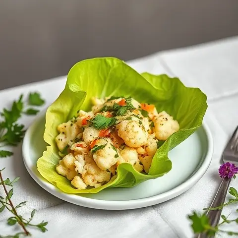 Lemon-Parsley Cauliflower “Tabbouleh” Cups
