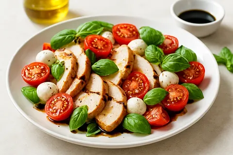 Balsamic Turkey Caprese (No Sugar Added)