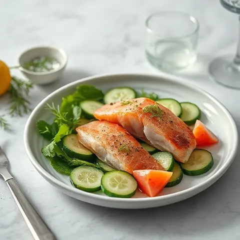 Smoked Trout & Cucumber Dill Salad