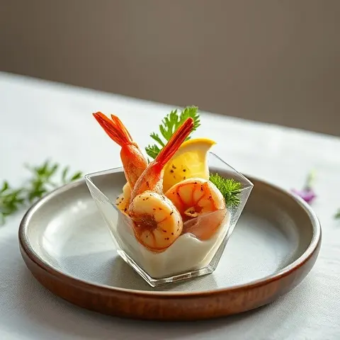 Lemon & Black Pepper Prawn Chaat Cups