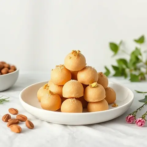 Nutty Persian-Inspired Gaz Nougat Bites (Pistachio-Free)
