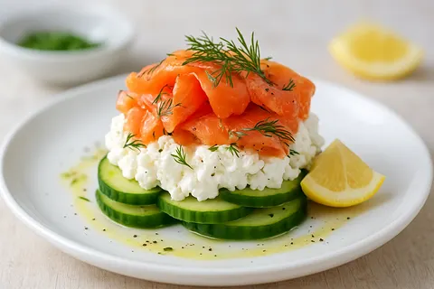 Smoked Trout & Dill Cottage Stack