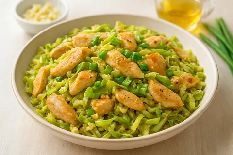 Garlic Chicken and Cabbage Stir-Fry