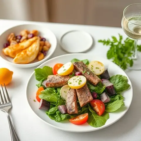 Sardine Caesar Salad with Anchovy-Lemon Dressing