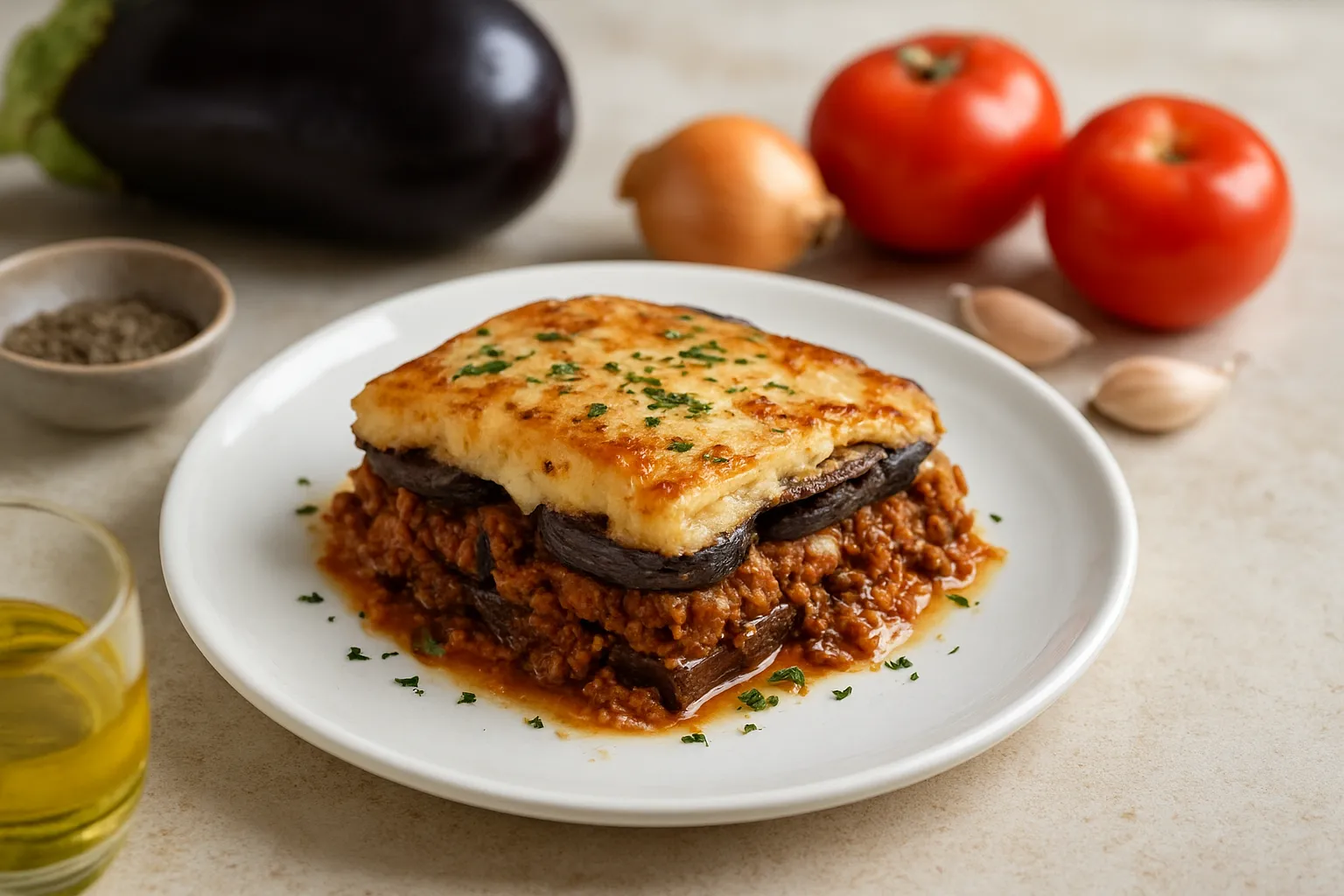 Low-Carb Lamb & Eggplant Moussaka
