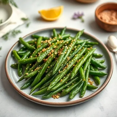 Sesame-Roasted Green Beans