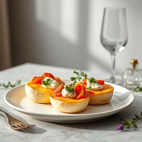 Mediterranean Pepper & Feta Egg White Cups