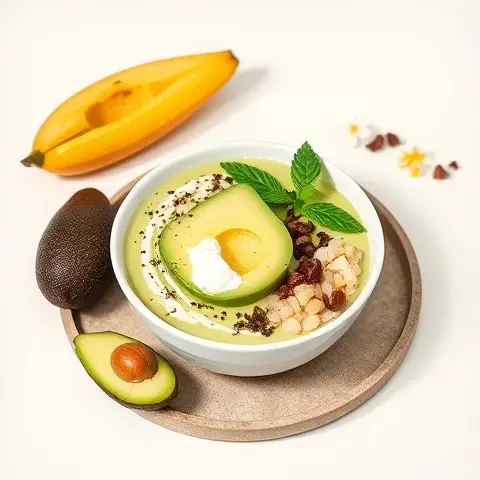Tropical Avocado-Coconut Smoothie Bowl