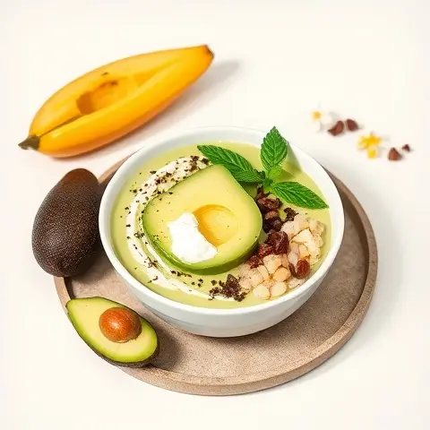 Tropical Avocado-Coconut Smoothie Bowl