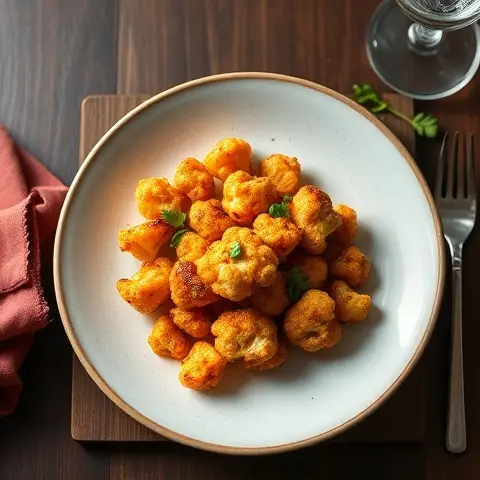 Spicy Roasted Cauliflower “Wings”