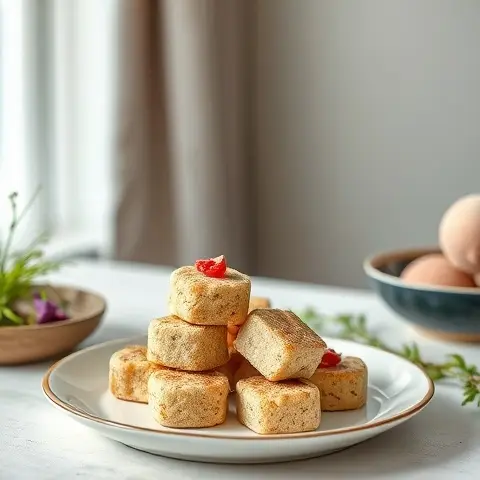 Spiced Almond Flour Shortbread Bites (No Sugar)
