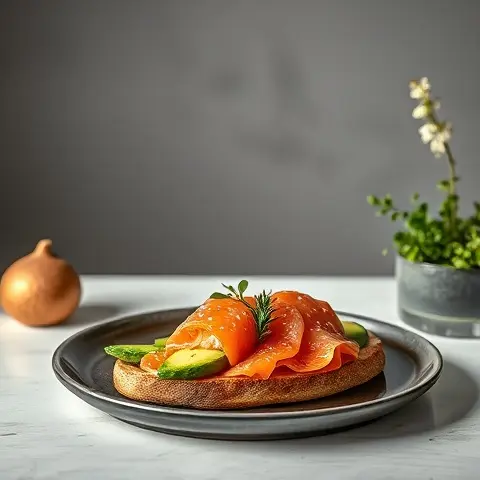 Smoked Salmon and Avocado Breakfast Boats