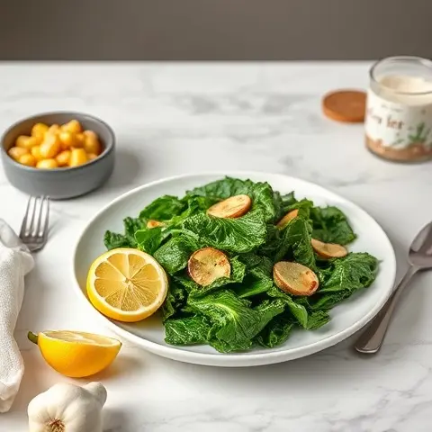 Lemon-Garlic Kale Chips
