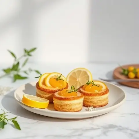 Lemon Olive Oil Mini Cakelets