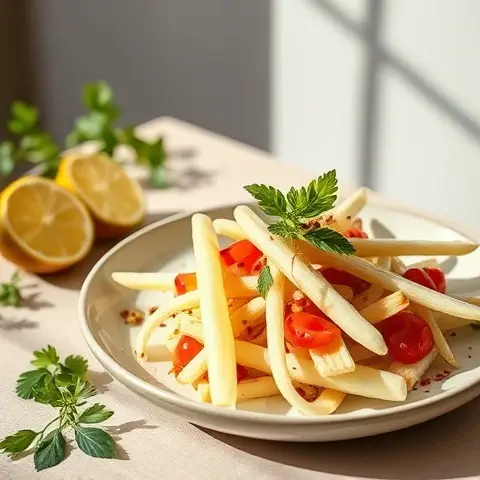 Zesty Jicama Sticks with Chili-Lime Dressing