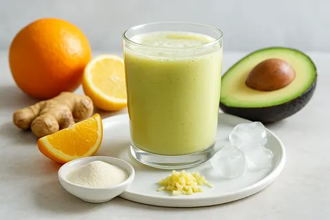 Citrus-Ginger Marine Collagen Smoothie