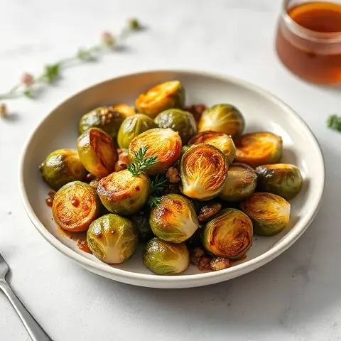 Miso-Glazed Roasted Brussels Sprouts