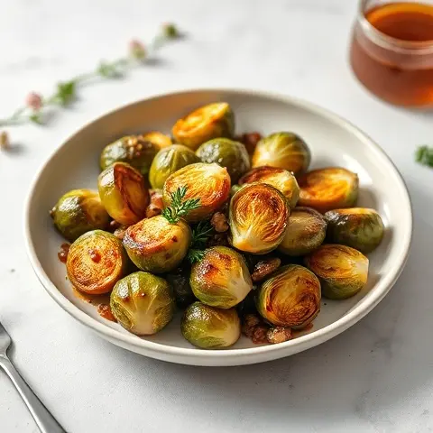 Miso-Glazed Roasted Brussels Sprouts